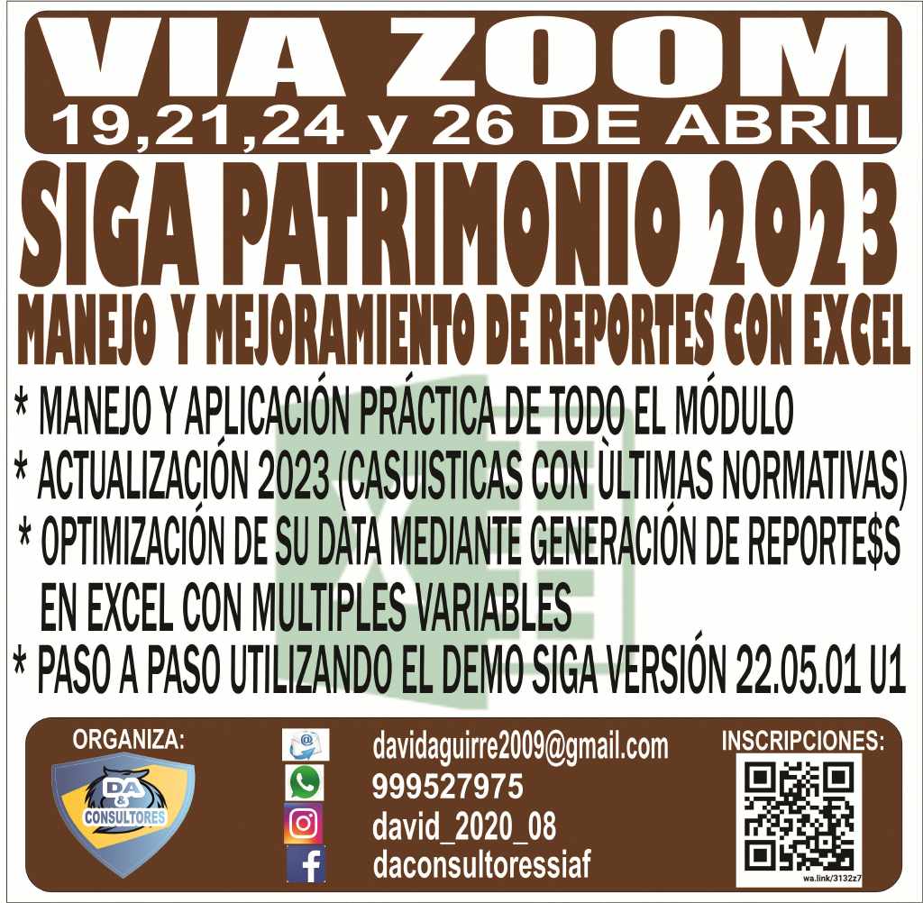 MANEJO DEL SIGA PATRIMONIO 2023